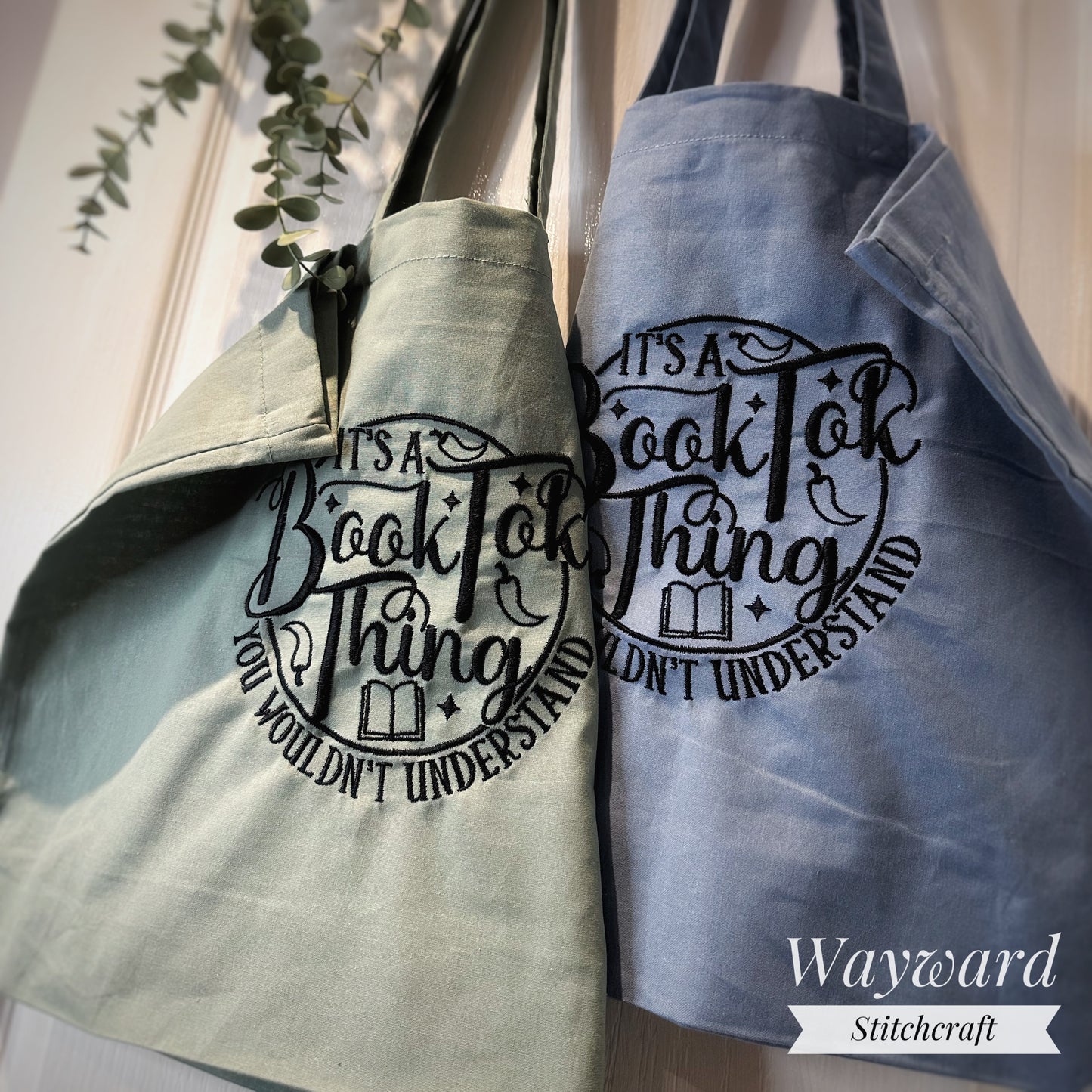 BookTok Thing Embroidered Tote Bag