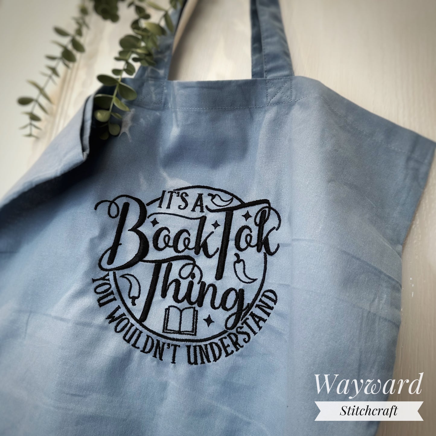 BookTok Thing Embroidered Tote Bag