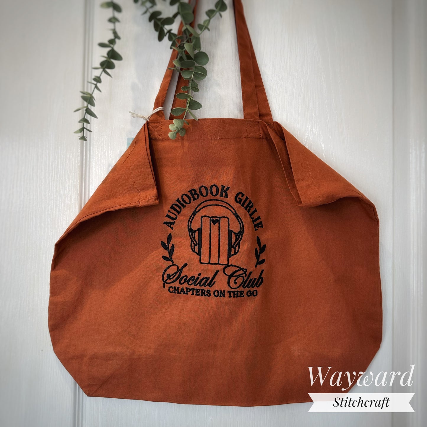 Audiobook Babe Embroidered Tote Bag