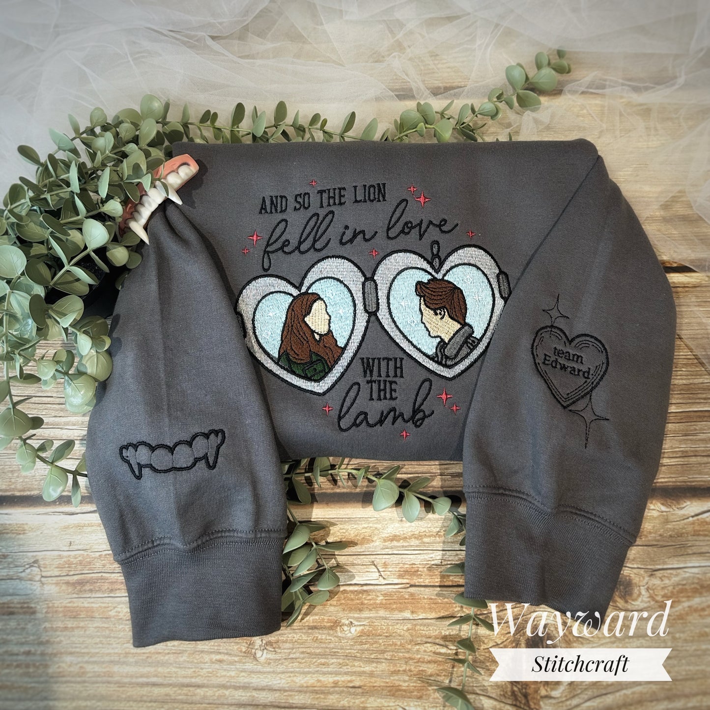 Lion And The Lamb Embroidered Sweatshirt