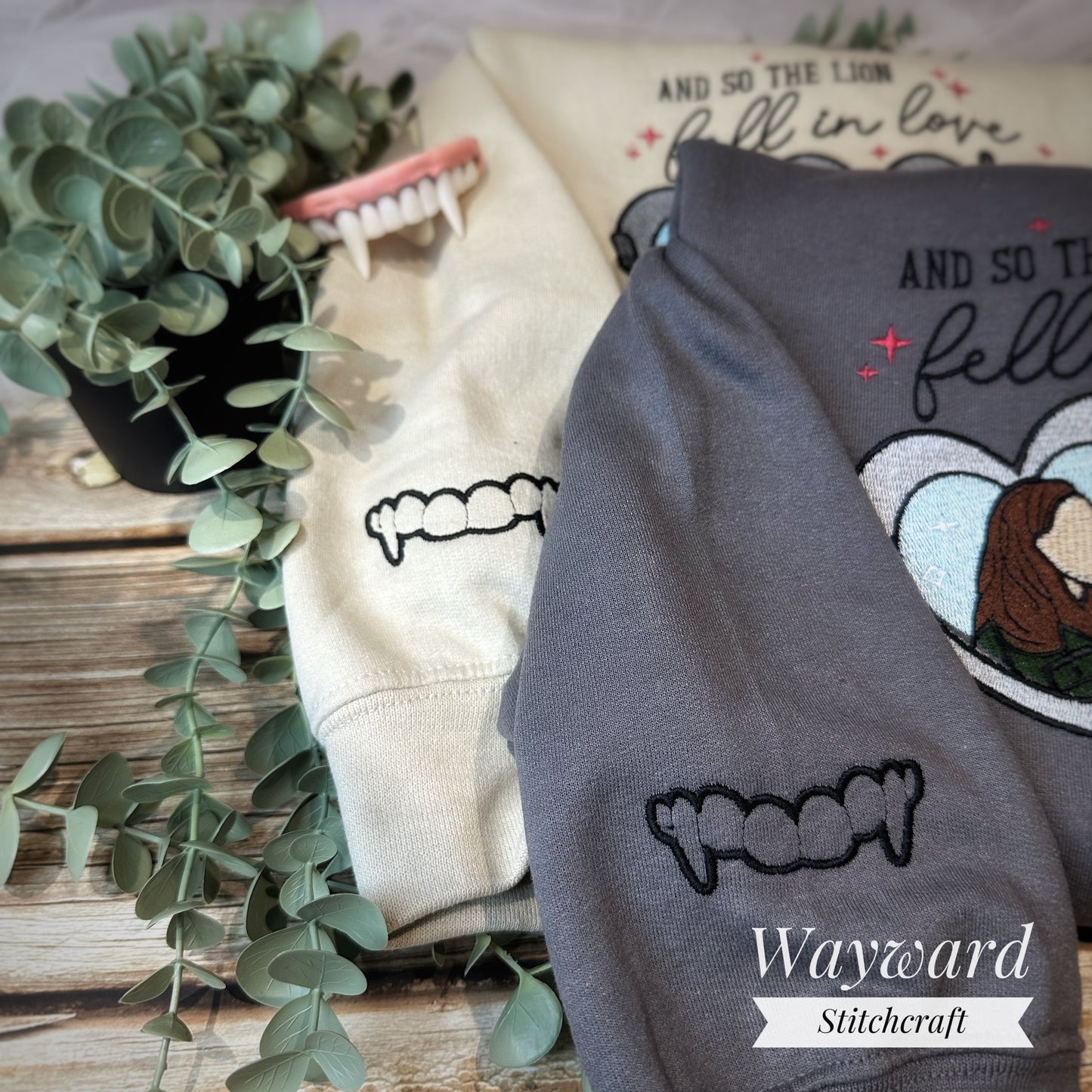 Lion And The Lamb Embroidered Sweatshirt
