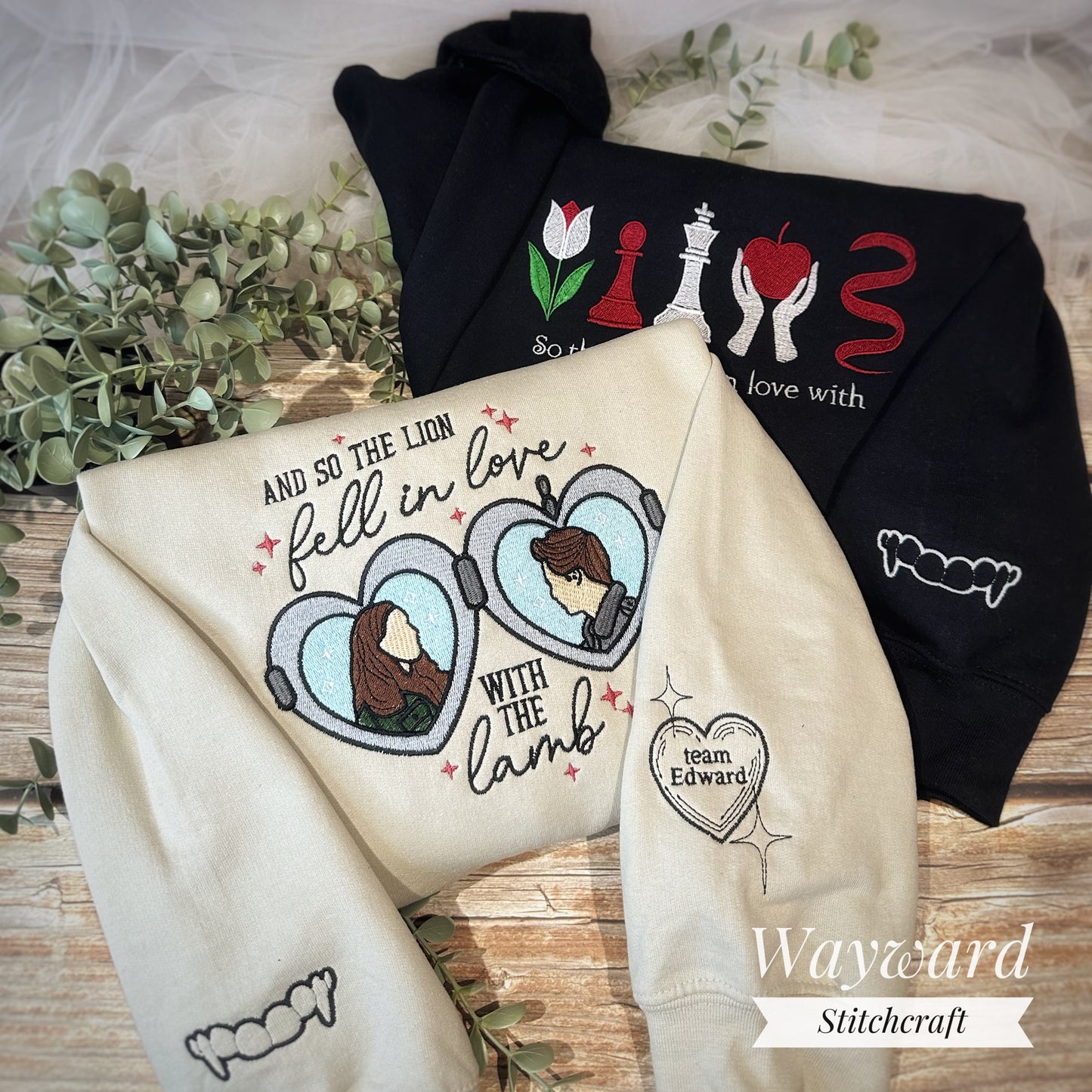 Lion And The Lamb Embroidered Sweatshirt