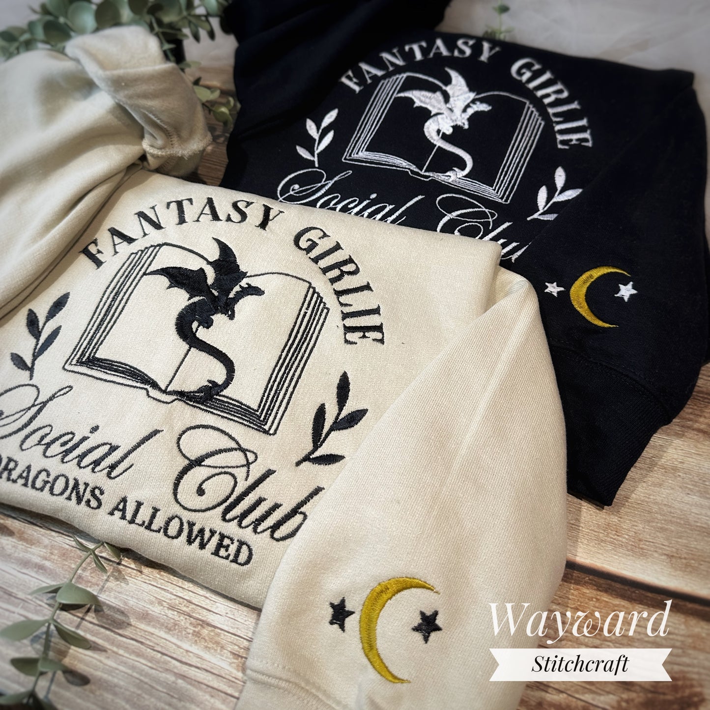 Fantasy Girlie Embroidered Sweatshirt