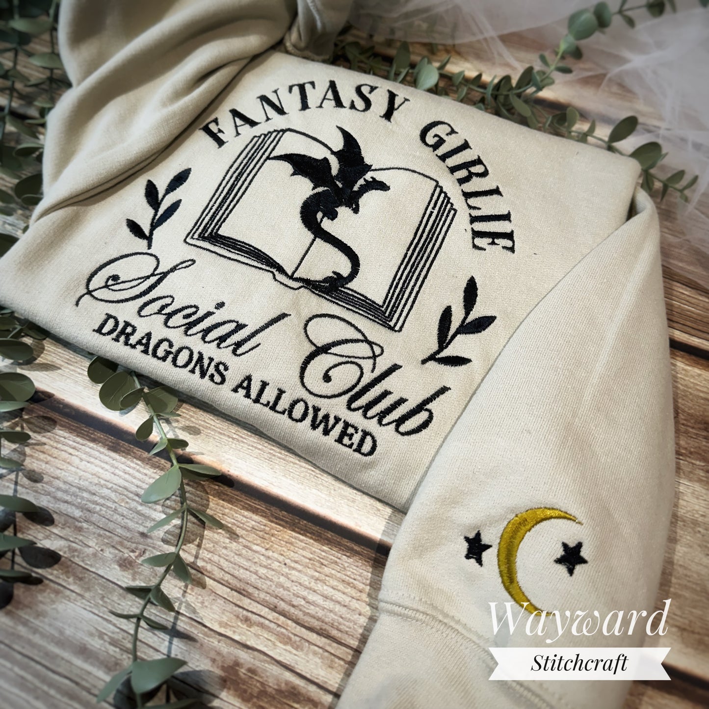 Fantasy Girlie Embroidered Sweatshirt