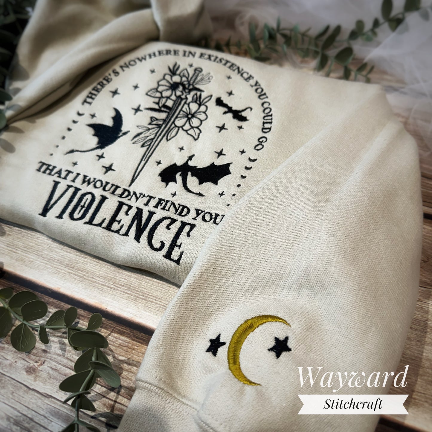 Violence Romantasy Embroidered Sweatshirt