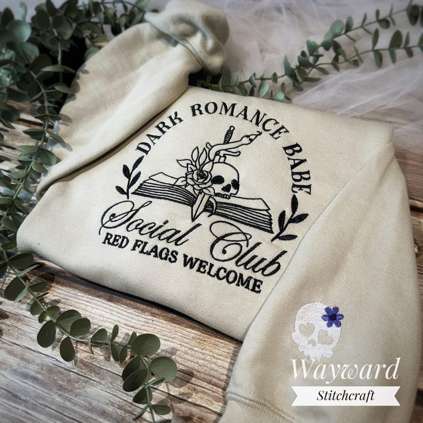 Dark Romance Babe Embroidered Sweatshirt