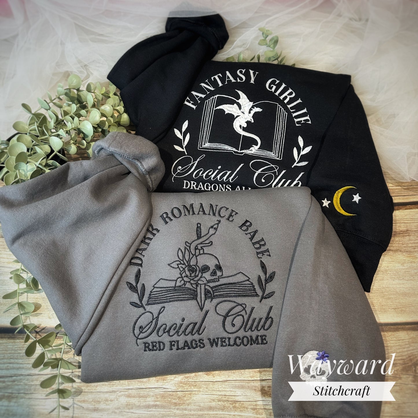 Dark Romance Babe Embroidered Sweatshirt