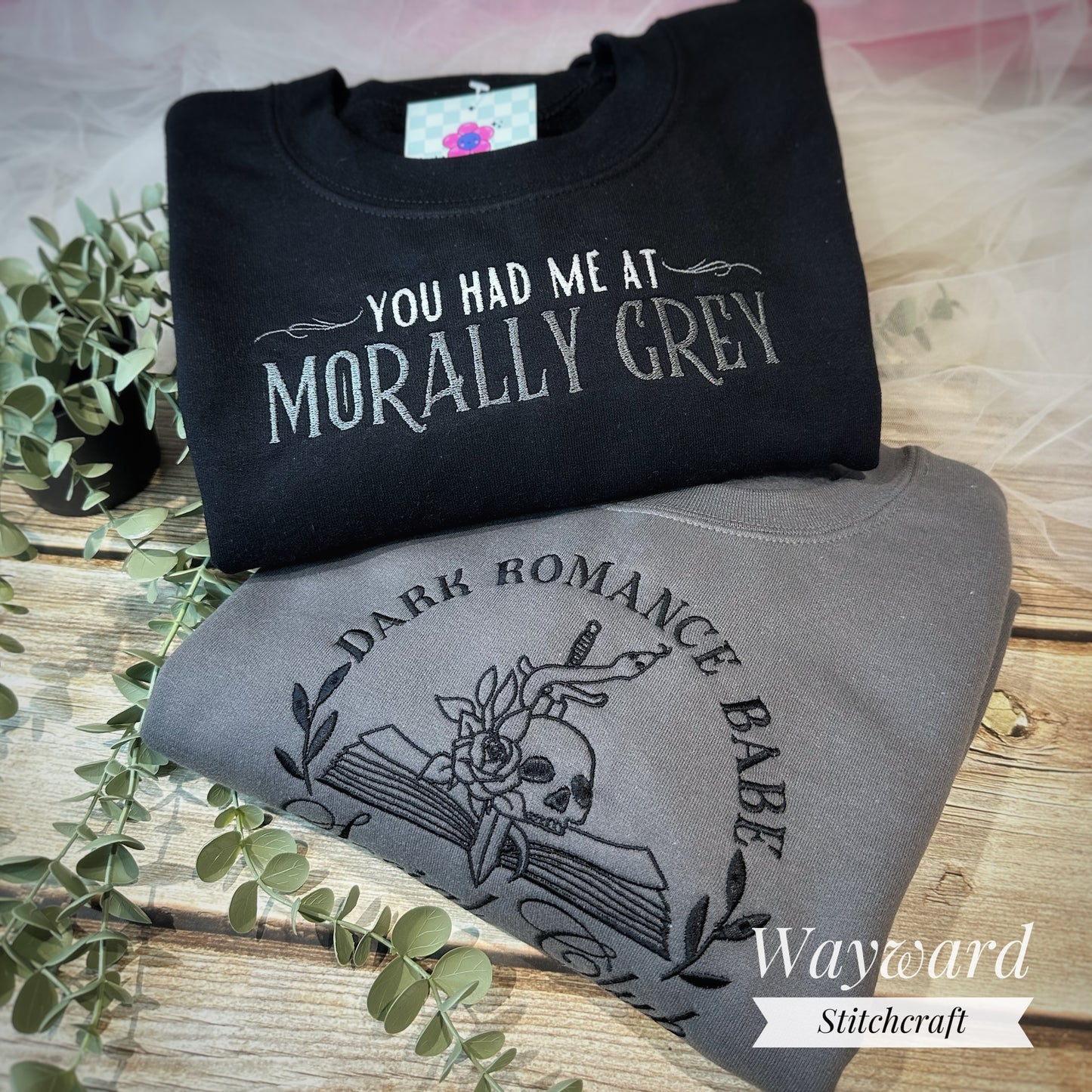Dark Romance Babe Embroidered Sweatshirt