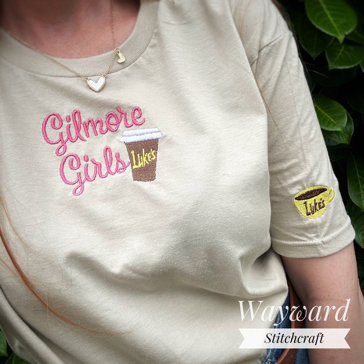 Gilmore Girls, Lukes Coffee Embroidered T-Shirt