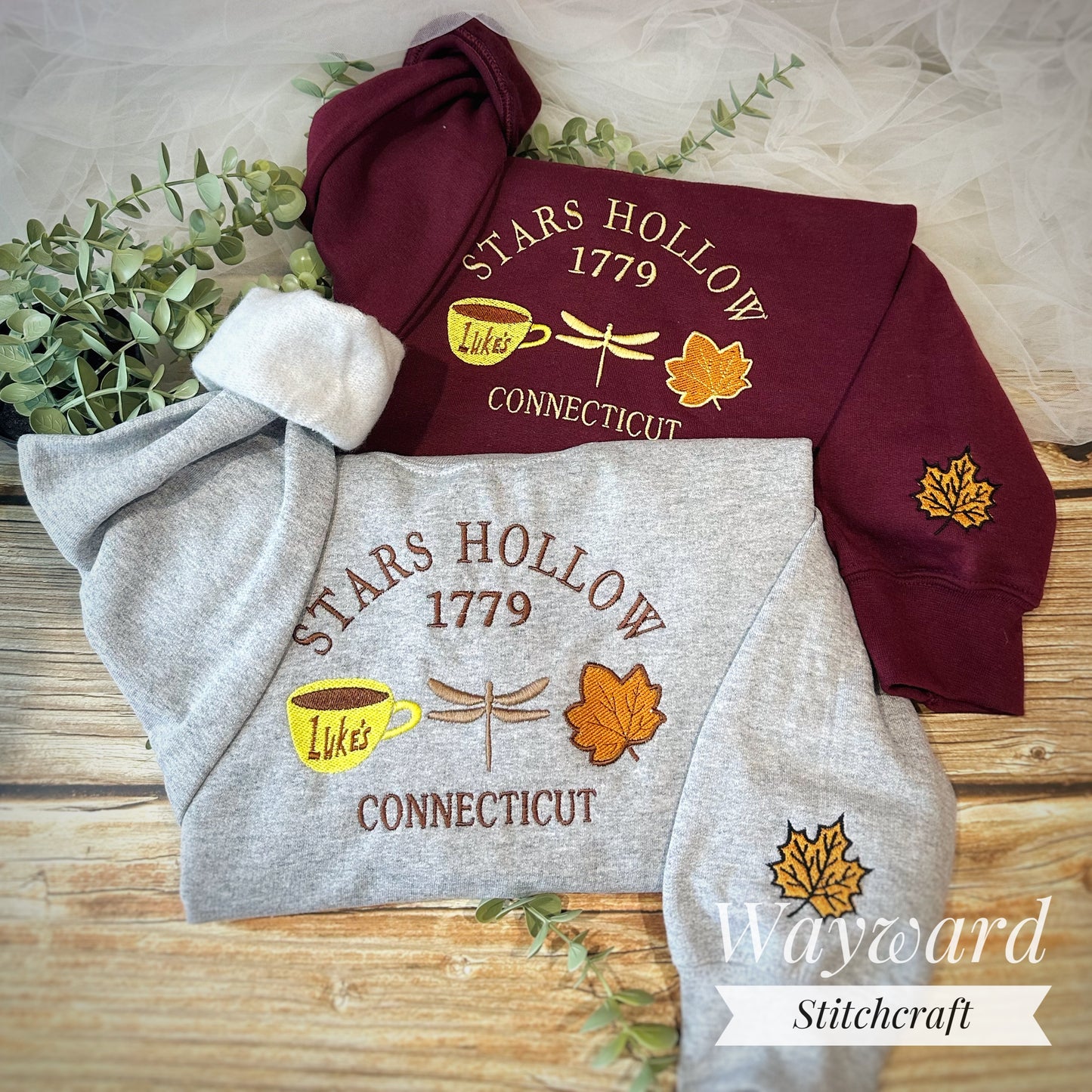 Stars Hollow Icons Embroidered Sweatshirt