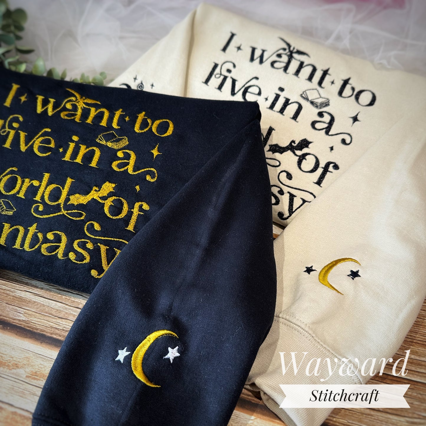 Bookish Fantasy Embroidered Sweatshirt