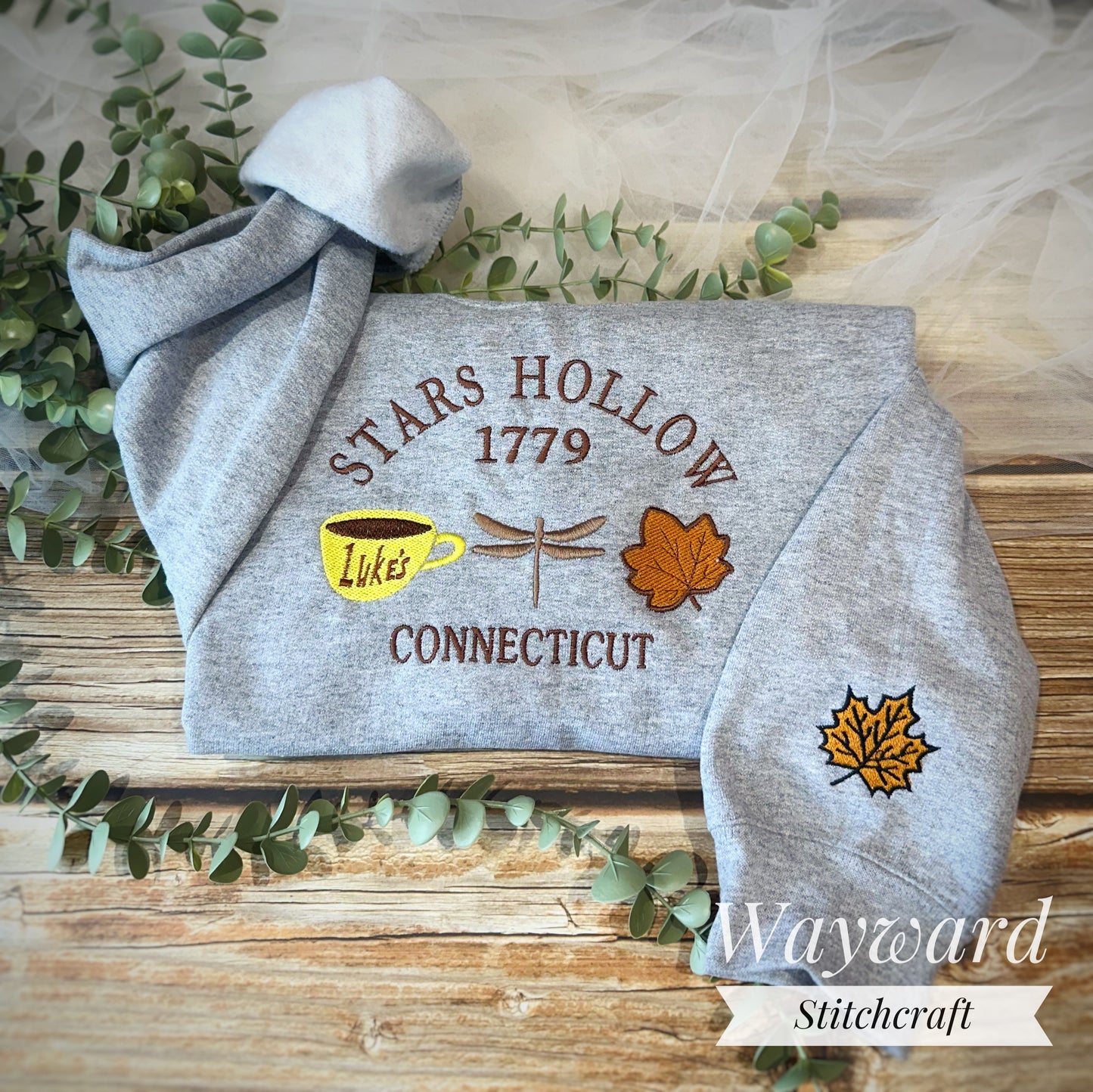 Stars Hollow Icons Embroidered Sweatshirt