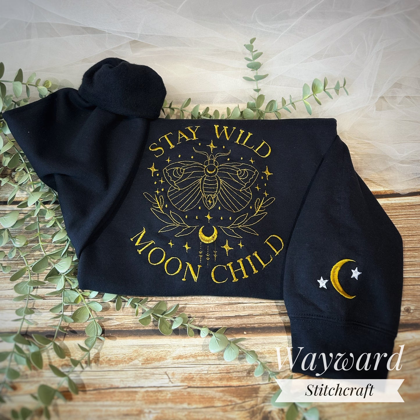 Stay Wild Moon Child Embroidered Sweatshirt
