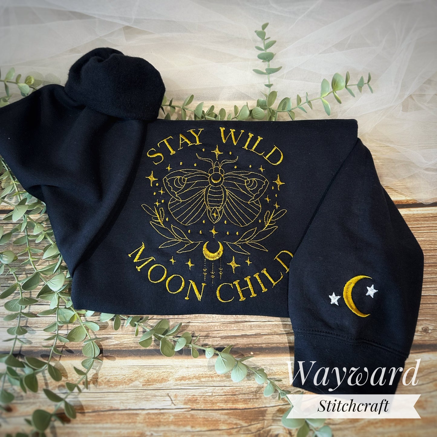 Stay Wild Moon Child Embroidered Sweatshirt