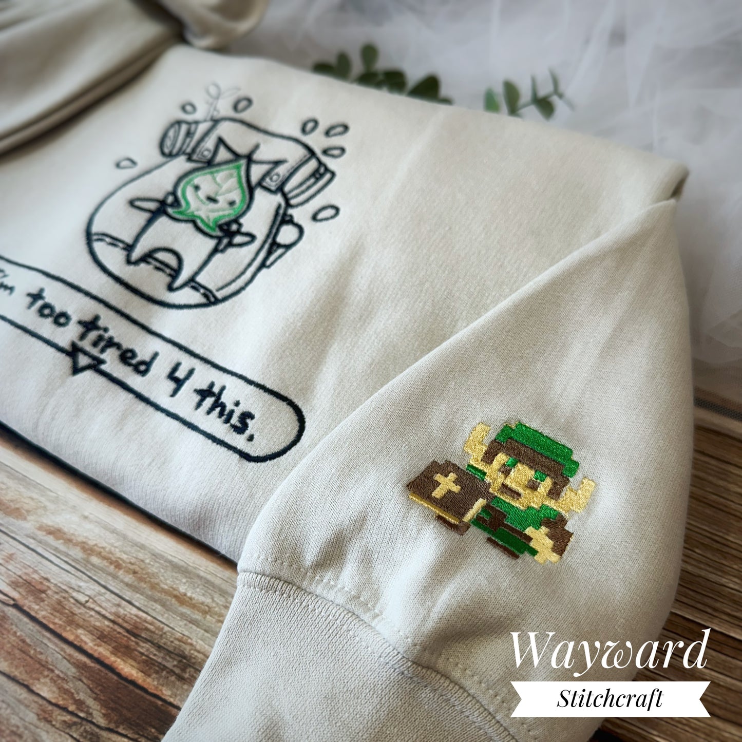 Korok Inspired Embroidered Sweatshirt