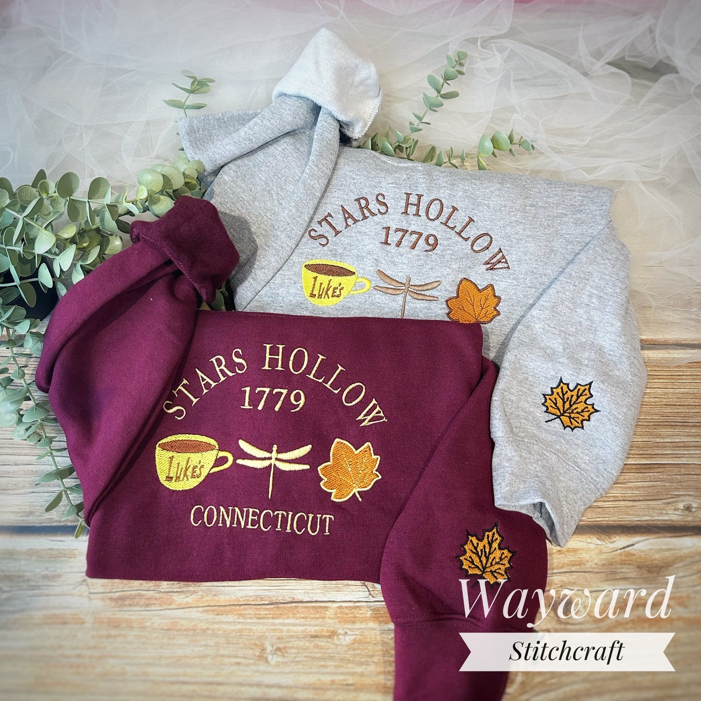 Stars Hollow Icons Embroidered Sweatshirt