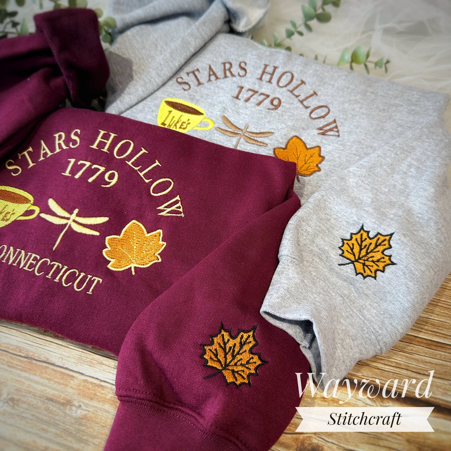Stars Hollow Icons Embroidered Sweatshirt