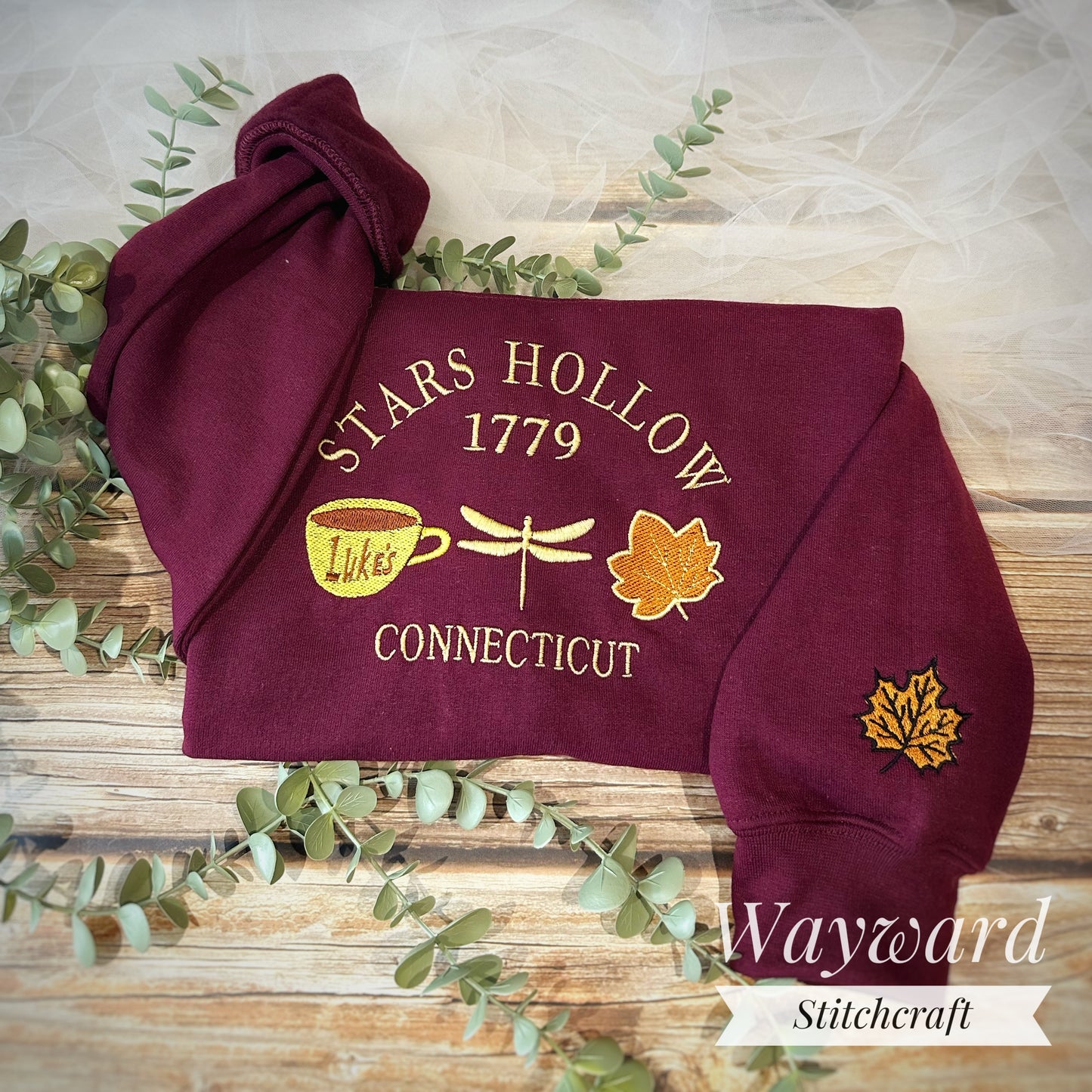 Stars Hollow Icons Embroidered Sweatshirt