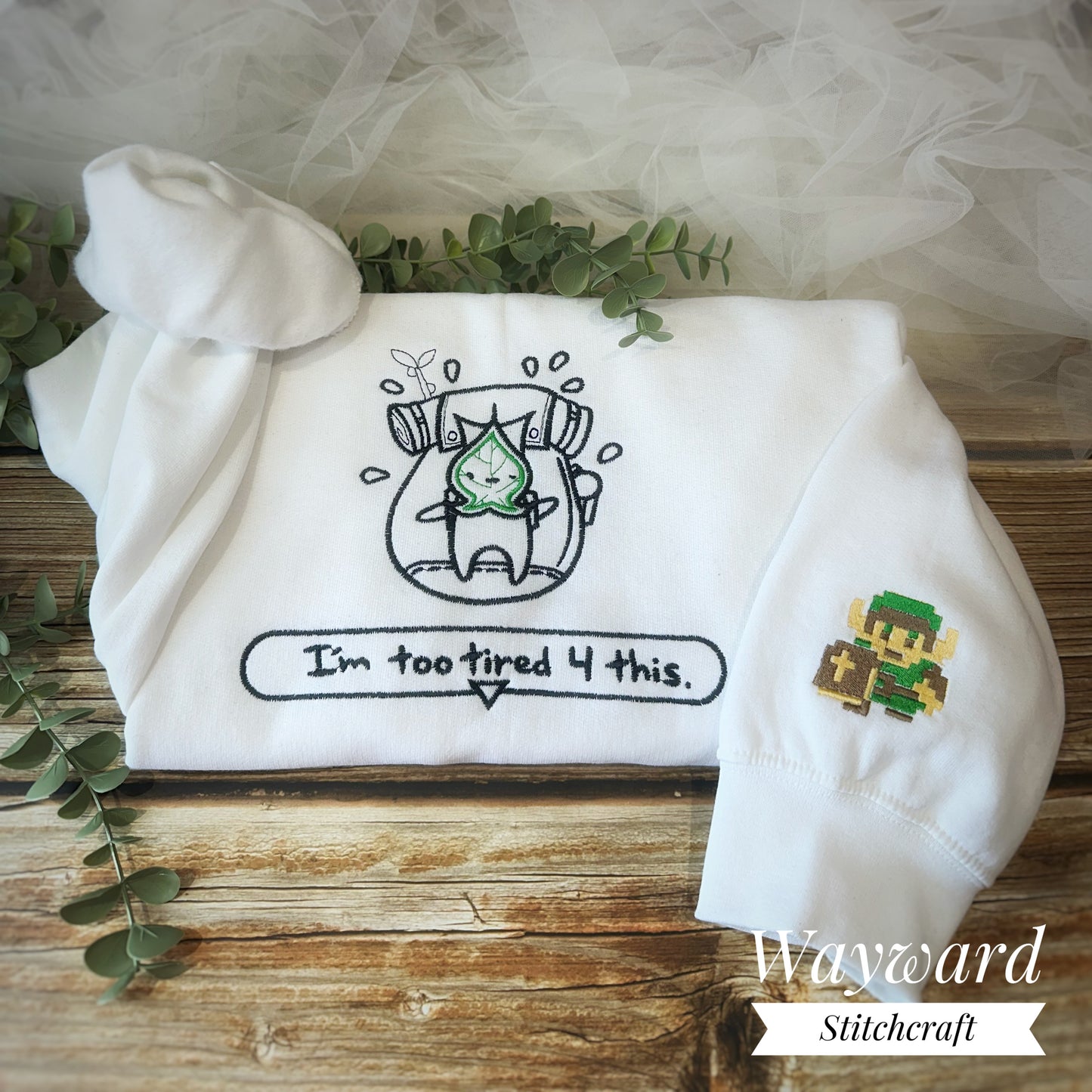 Korok Inspired Embroidered Sweatshirt