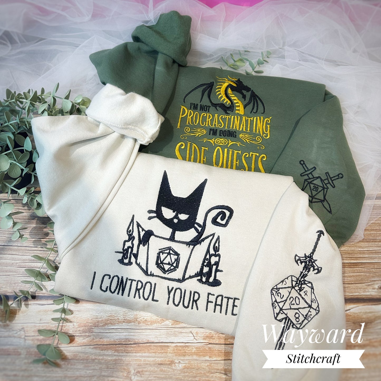 Side Quest Dragon Embroidered Sweatshirt