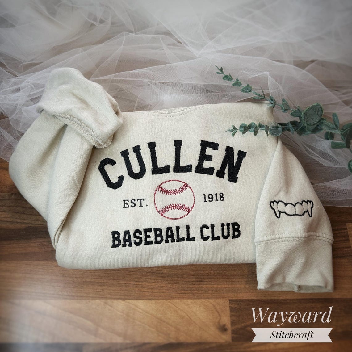 Cullen Baseball Embroidered Sweatshirt