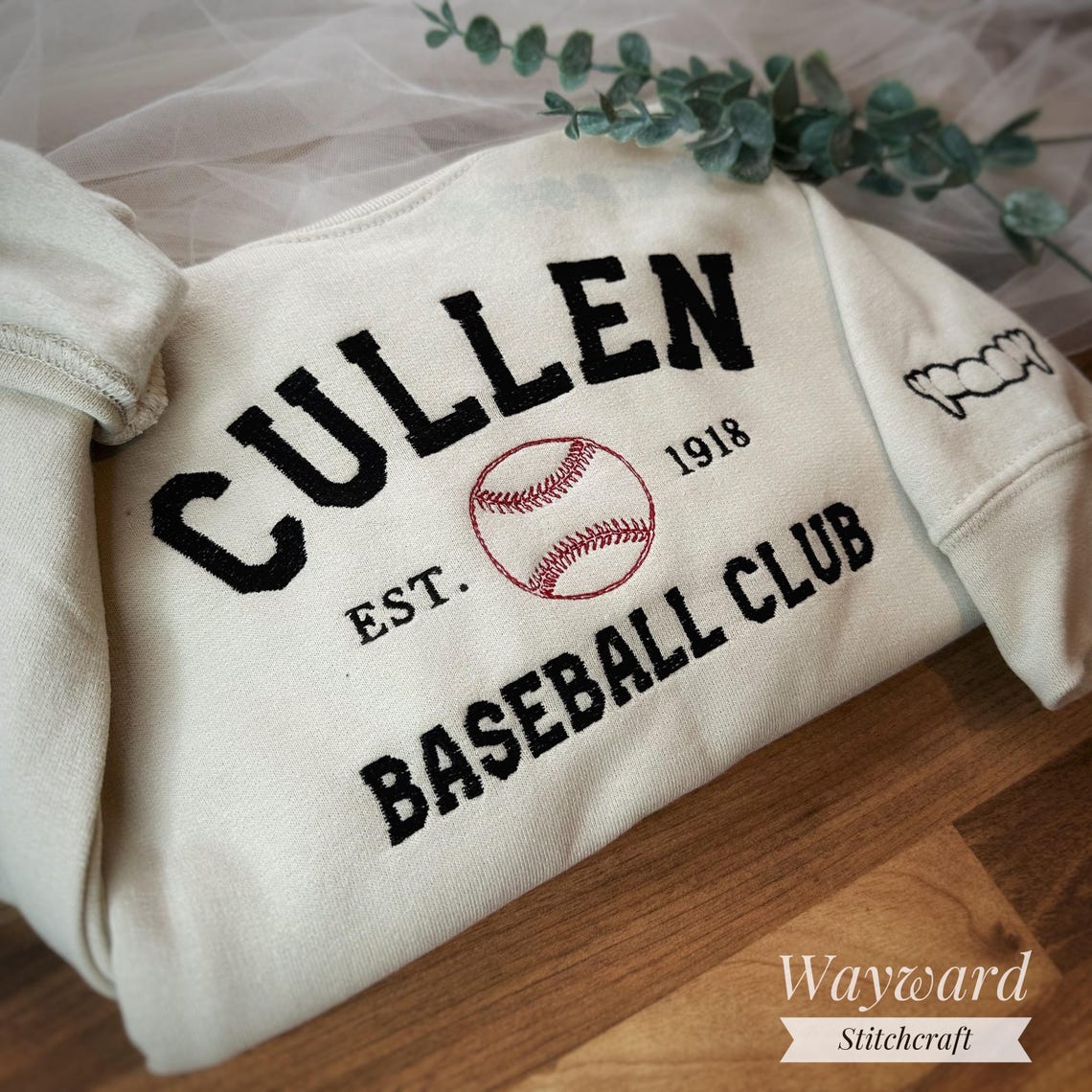 Cullen Baseball Embroidered Sweatshirt
