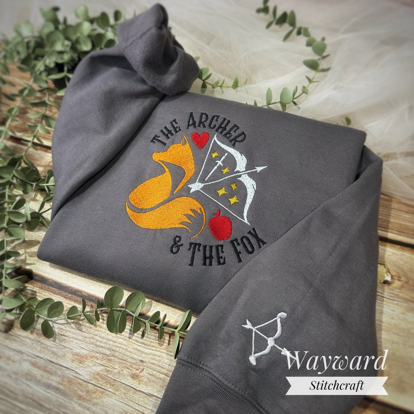 The Archer And The Fox Embroidered Sweatshirt