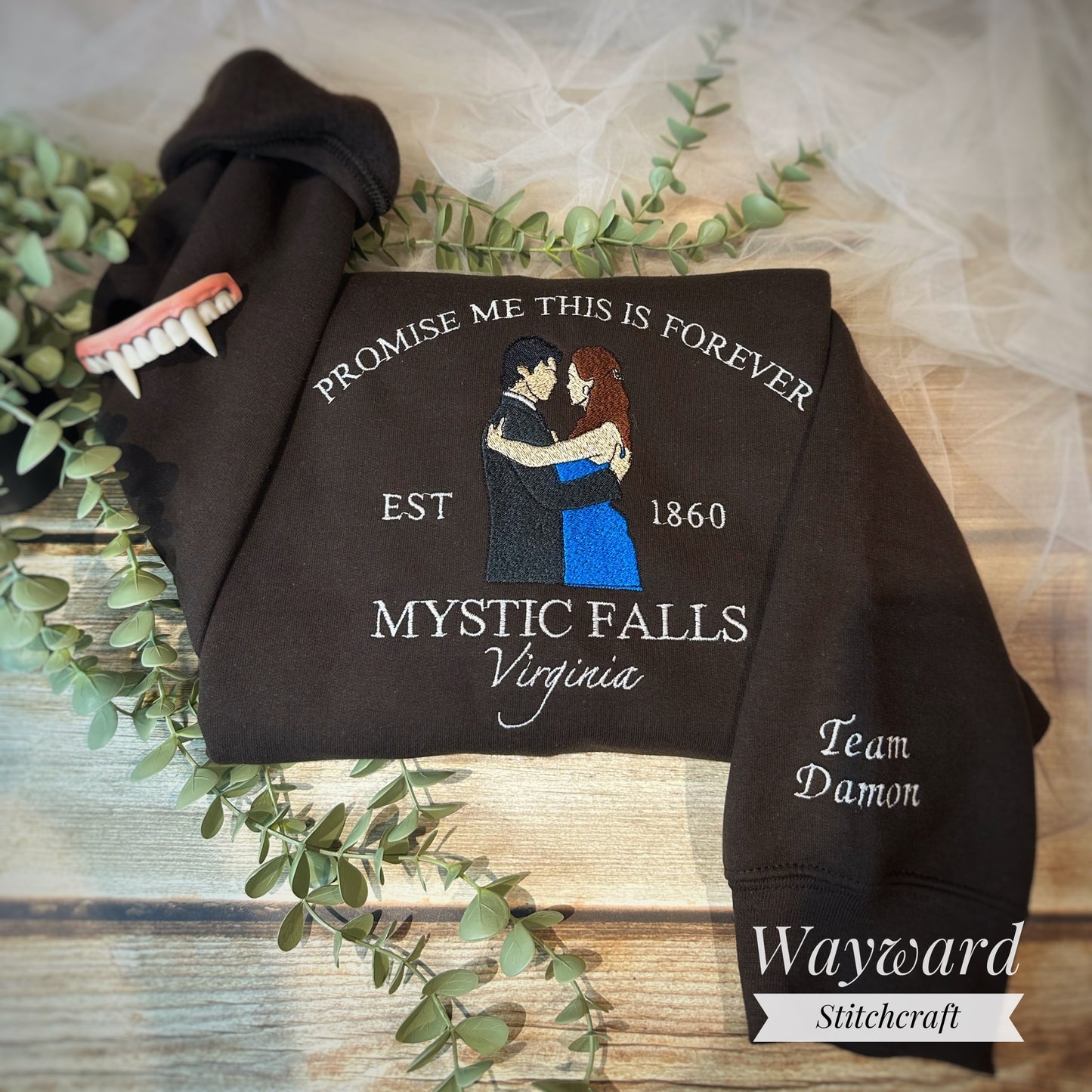 Team Damon Embroidered Sweatshirt