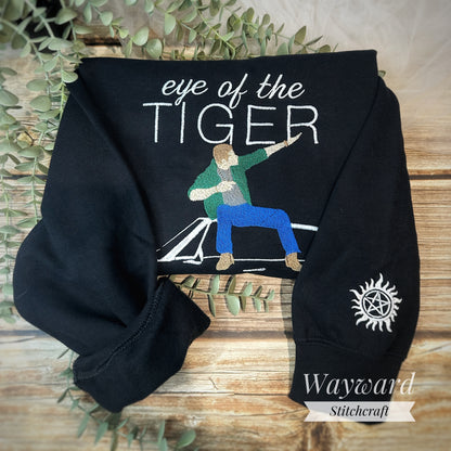 SPN Eye Of The Tiger Inspired Embroidered Sweatshirt
