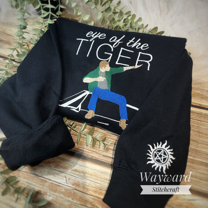 SPN Eye Of The Tiger Inspired Embroidered Sweatshirt