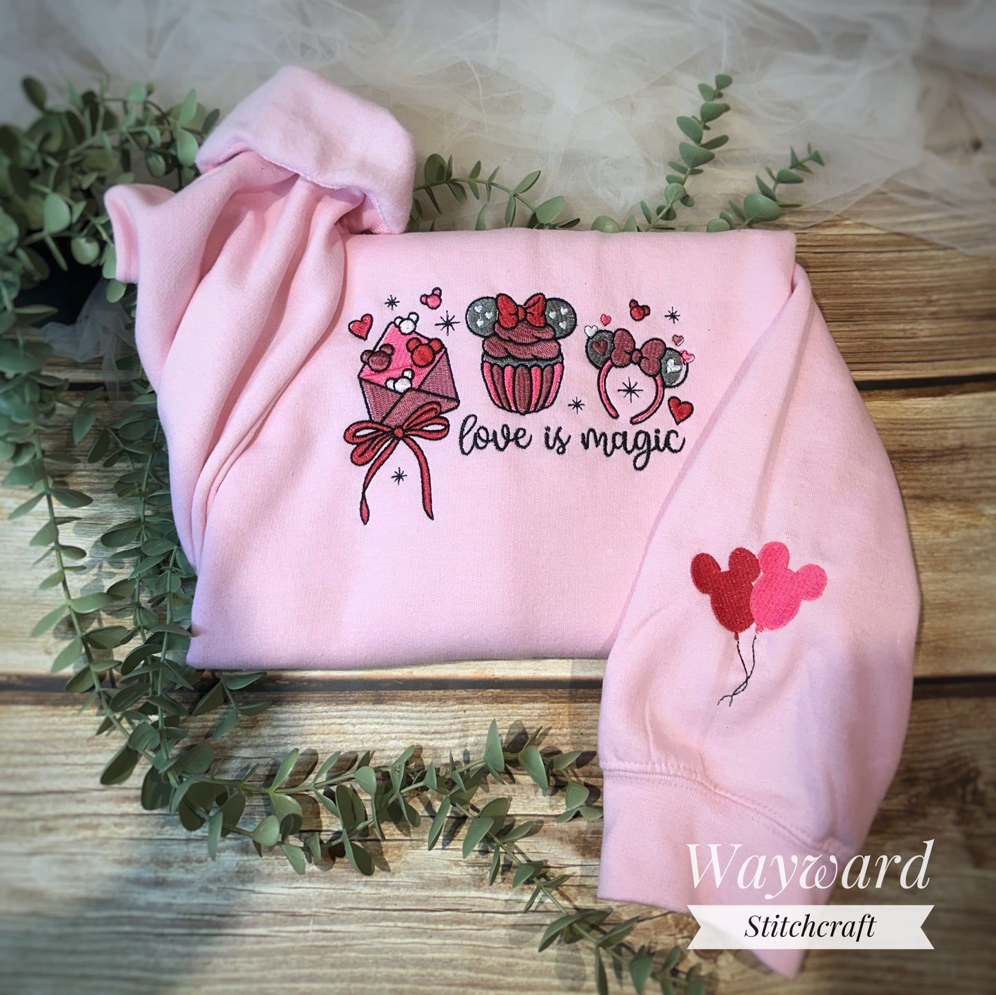 Love Is Magic Embroidered Sweatshirt