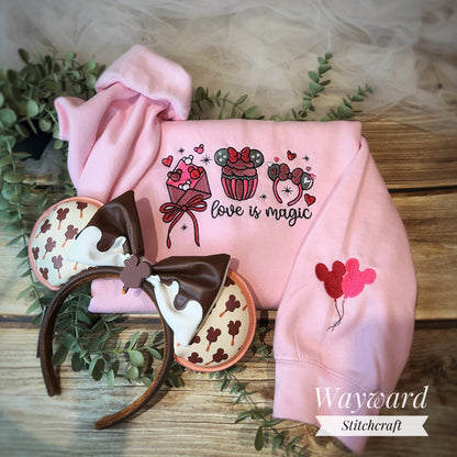 Love Is Magic Embroidered Sweatshirt