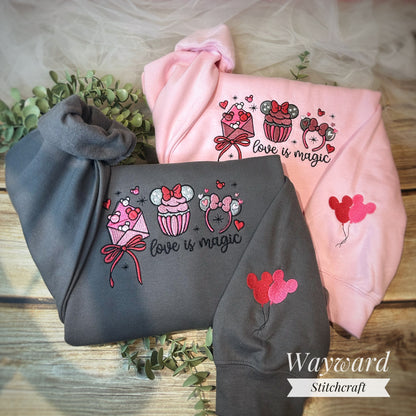 Love Is Magic Embroidered Sweatshirt
