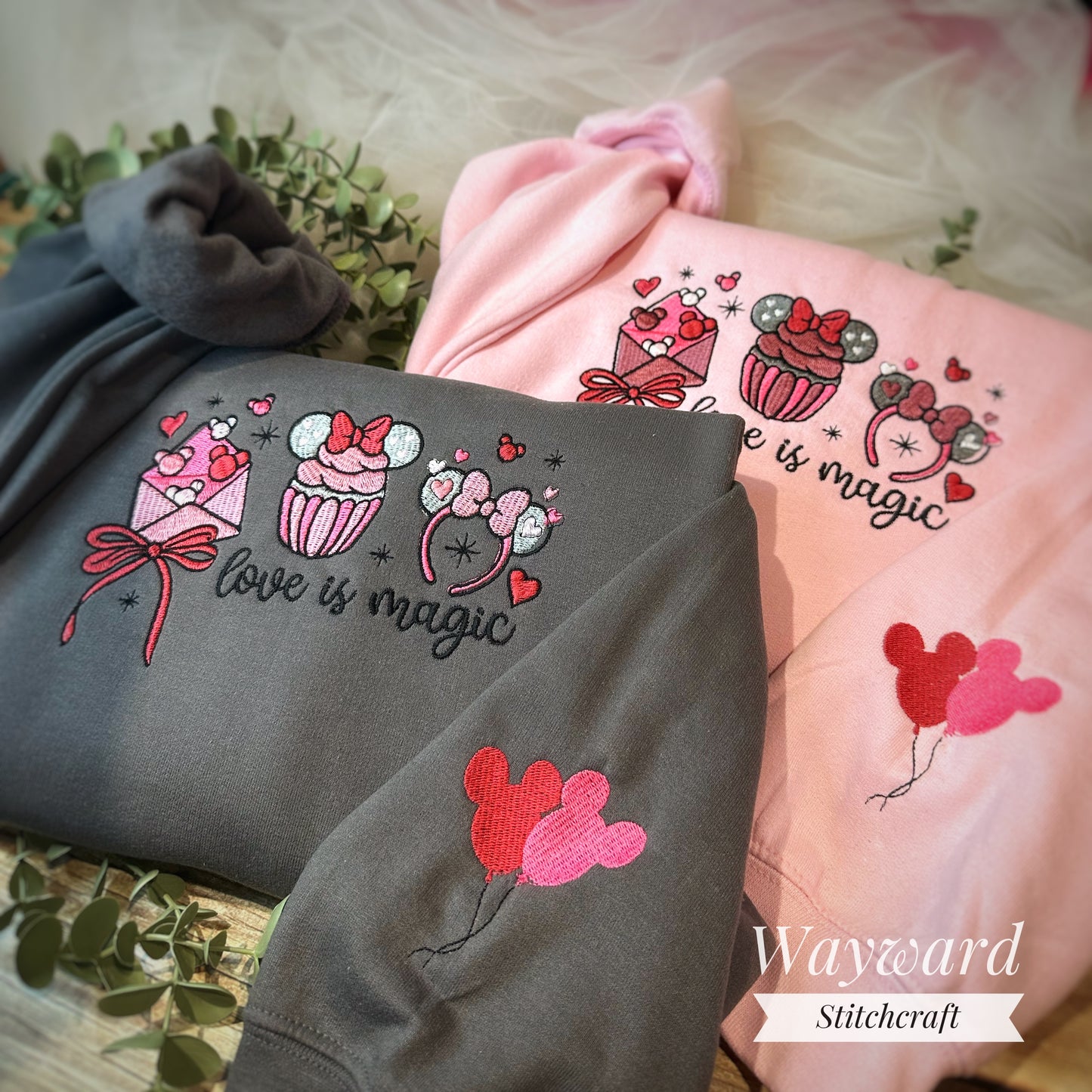 Love Is Magic Embroidered Sweatshirt