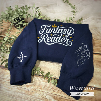 Fantasy Reader Embroidered Sweatshirt