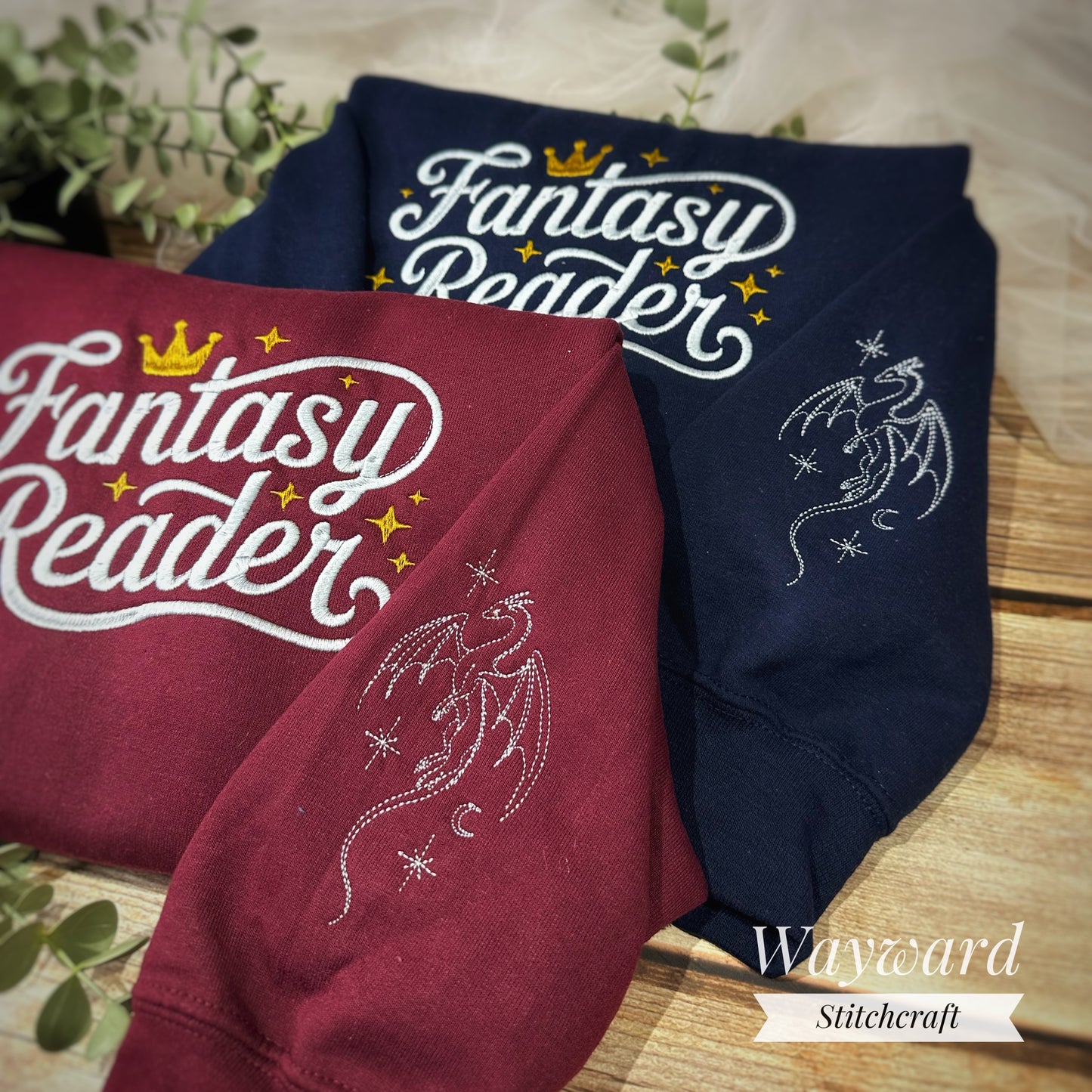 Fantasy Reader Embroidered Sweatshirt