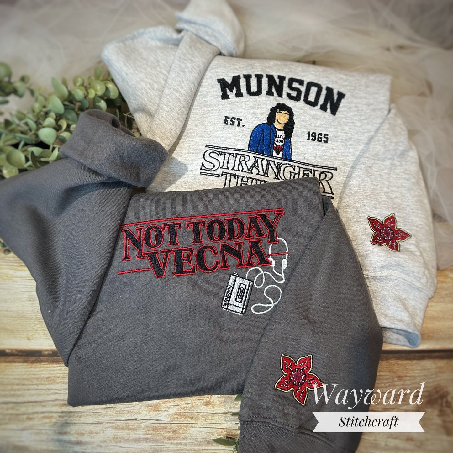 Not Today Embroidered Sweatshirt