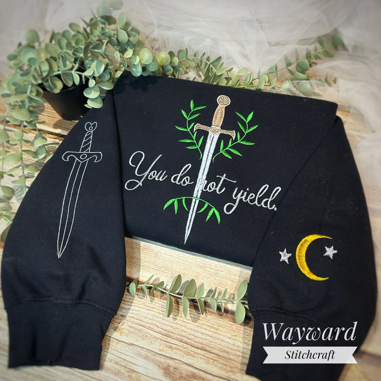 You Do Not Yield Embroidered Sweatshirt