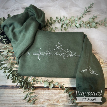 Do Not Yield Embroidered Sweatshirt