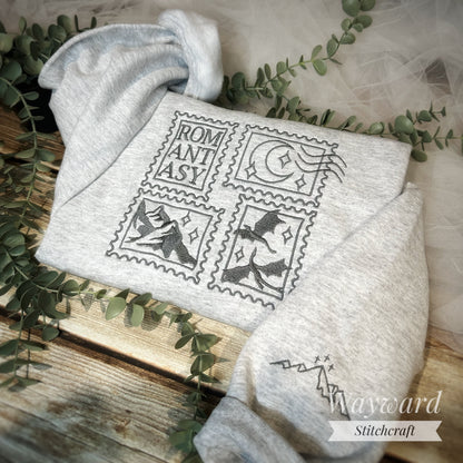 Romantasy Stamps Embroidered Sweatshirt