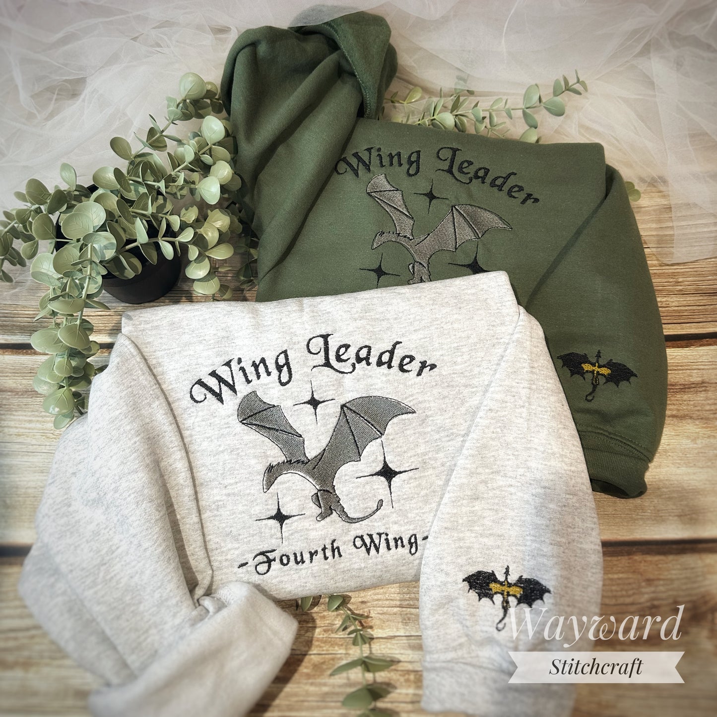 Wingleader Simple Embroidered Sweatshirt