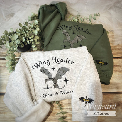 Wingleader Simple Embroidered Sweatshirt