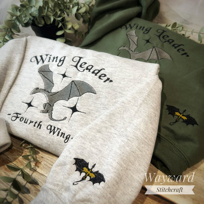 Wingleader Simple Embroidered Sweatshirt
