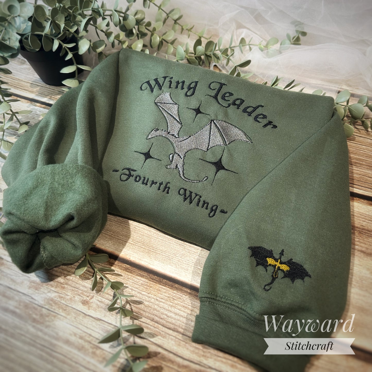 Wingleader Simple Embroidered Sweatshirt