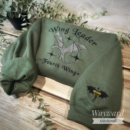 Wingleader Simple Embroidered Sweatshirt