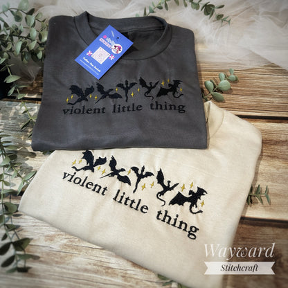Violent Little Thing Embroidered T-Shirt