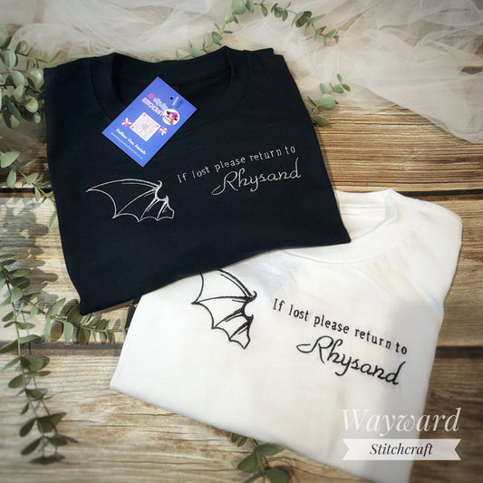 Return To Rhysand Embroidered T-Shirt
