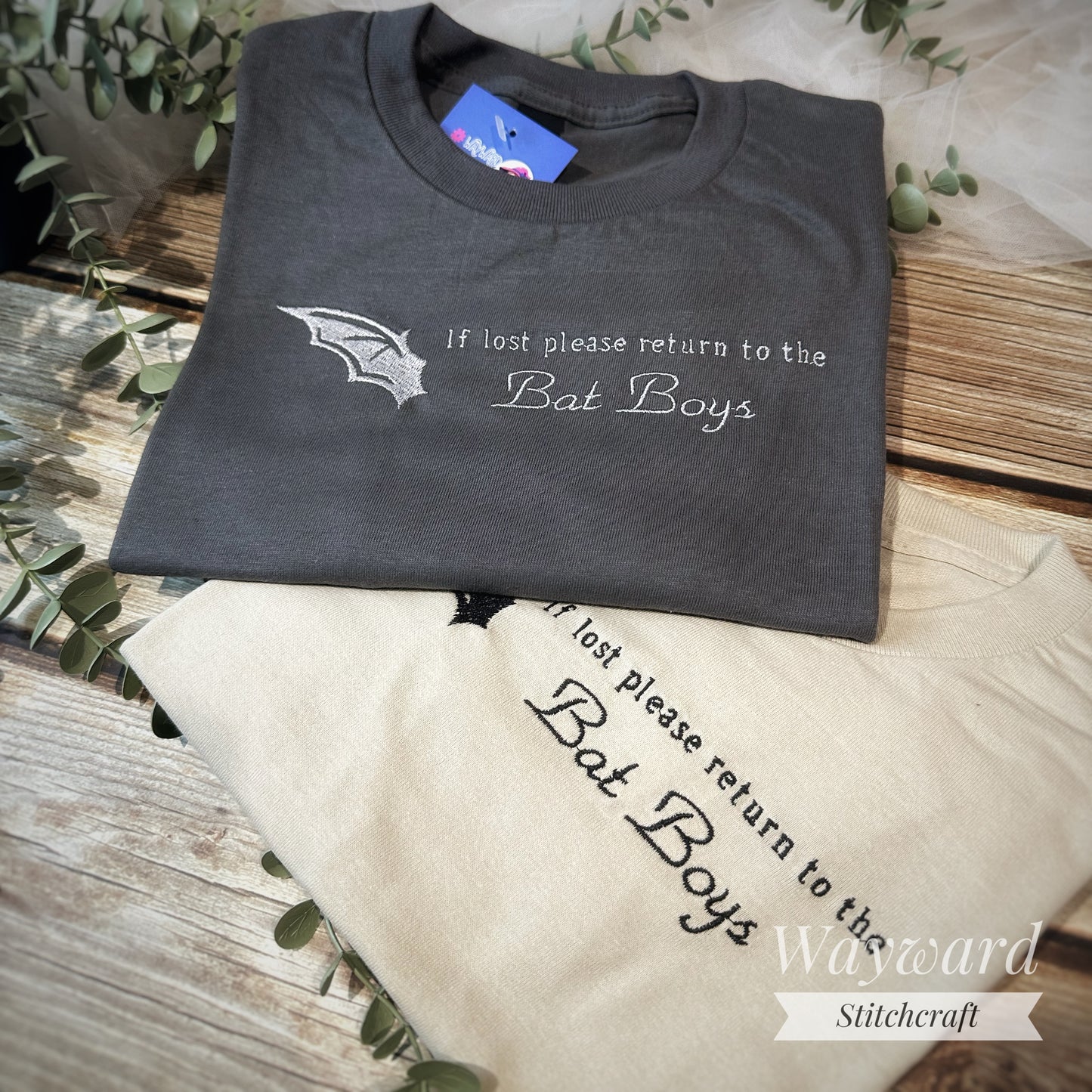 Return To The Bat Boys Embroidered T-Shirt
