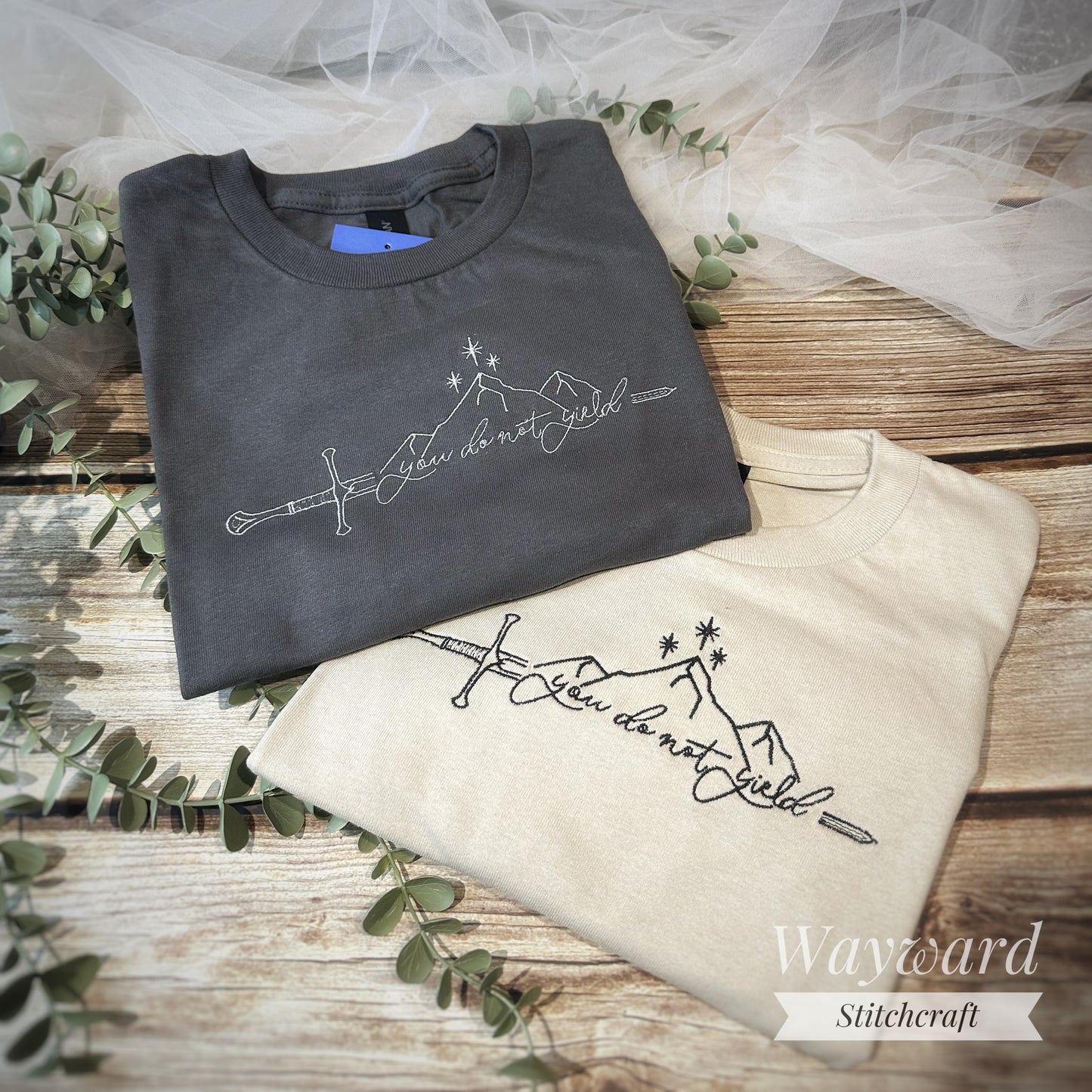 Do Not Yield Simple Embroidered T-Shirt
