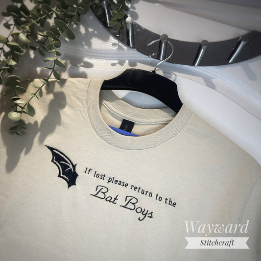 Return To The Bat Boys Embroidered T-Shirt